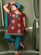 Ultimate collection embroidred cotton suits with salwar and patch work dand dhaga stiched work. Semistiched suits