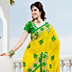 Yellow Viscose Georgette Saree with Blouse