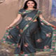 Designer full zari embroidred saree