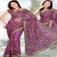 Designer resham and dhaga work saree