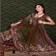 Classy stone and resham dhaga designer saree