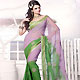 Light Purple Faux Georgette Saree with Blouse