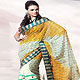 Yellow Faux Georgette Saree with Blouse